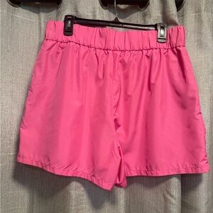Express Vibrant Pink High Waisted Shorts